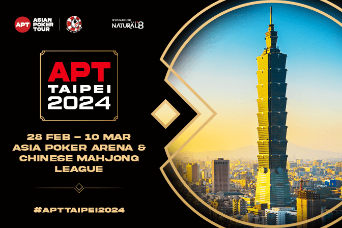 Asian Poker Tour Announces 2 Million Dollar Guarantee for APT Taipei 2024 Main Event